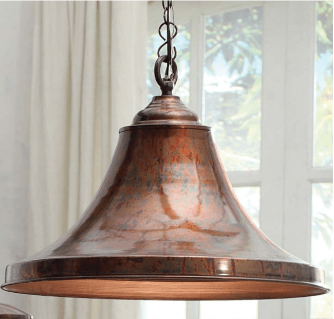 Copper Sheen Hanging Light